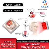 Personalizado 3535 beleza médica Fisioterapia Red Violet Dual Cor 420nm 625nm LED contas