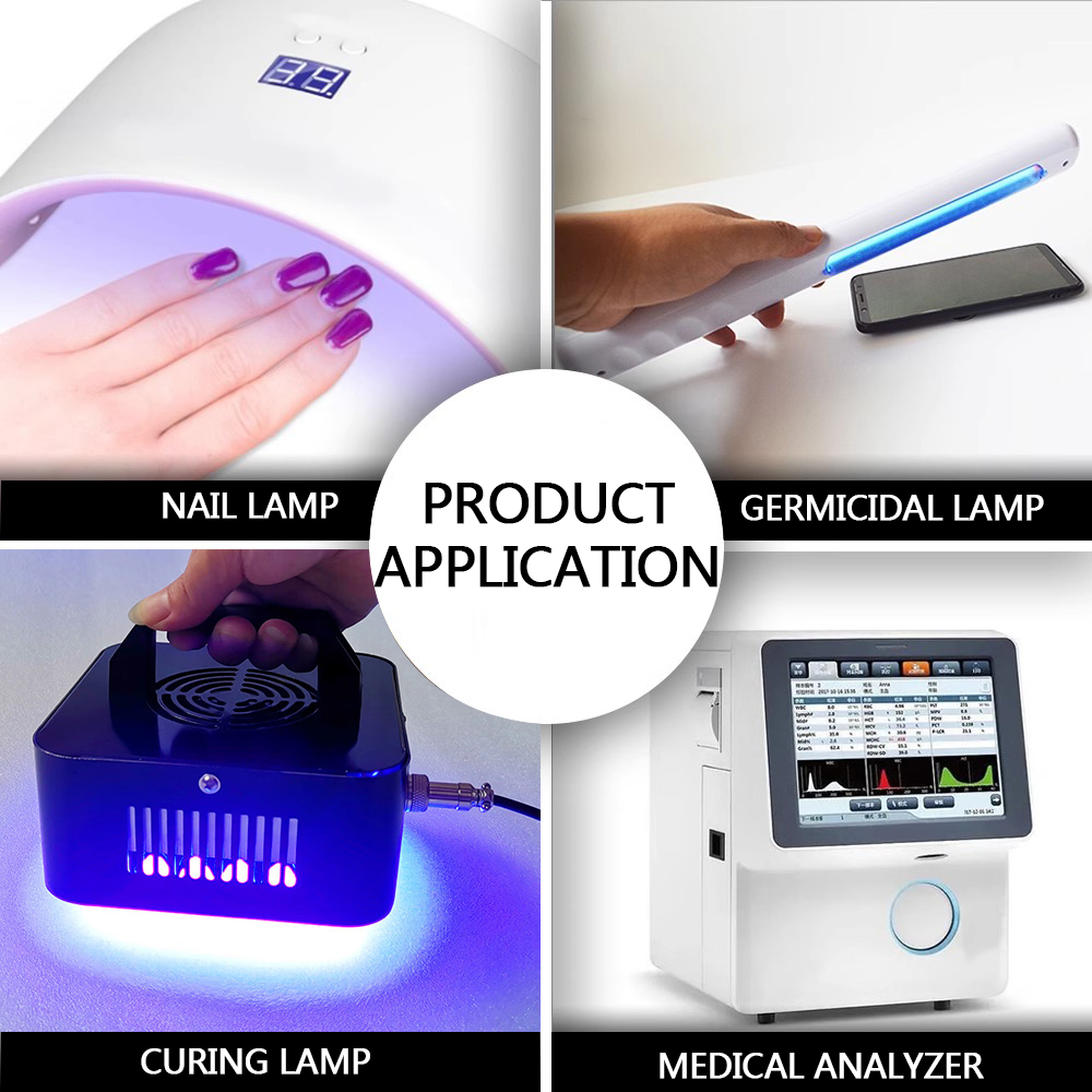 CERAMIC 7070 UV LED MISTOS 360-400NM UV Lâmpada de identificação de jóias de cura