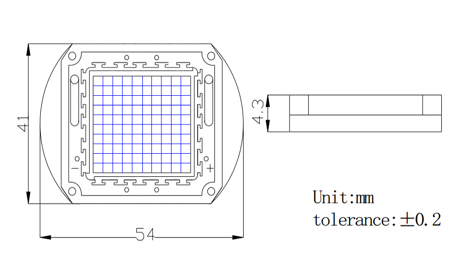  Z1C Z3C Armação de cobre 20W 30W 40W 50W 100W UV 365-370NM 390-425NM LED COB