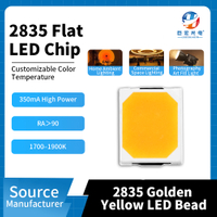 Luz amarela dourada 2835> fonte de luz LED SMD de alta potência com 90 CRI alto